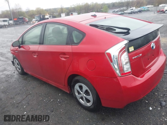2013 Toyota Prius One with VIN JTDKN3DU3D0346428, listed as a IAAI auction lot 42017094 with 103,212 mi miles. Bid and sale history available at carsss.com. Image 3.