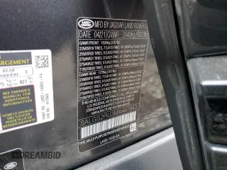 2021 Land Rover Range Rover Westminster z VIN SALGS2RU3MA447943, wystawiony jako Copart lot #87261774 z przebiegiem 42 813 mil mil oraz Szkoda całkowita • Salvage title. Historia ofert i sprzedaży dostępna na DreamBid. Obrazek 13.