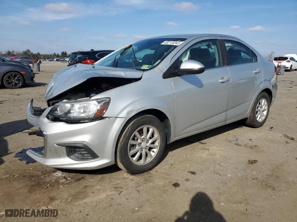 2017 Chevrolet Sonic LT with VIN 1G1JD5SH5H4154239, listed as a Copart auction lot 43213245 with 67,808 mi miles and Salvage Title. Bid and sale history available at carsss.com. Image 1.