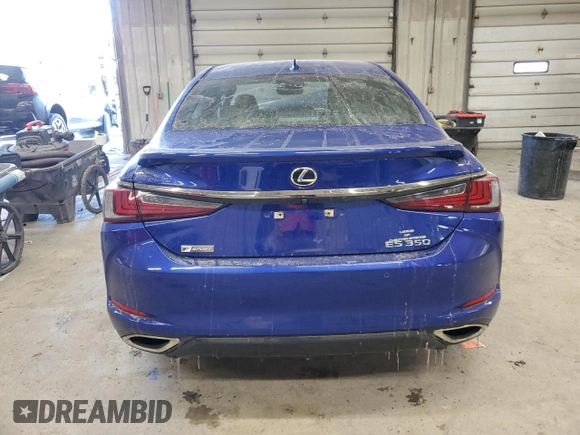 2019 Lexus ES 350 with VIN 58ABZ1B12KU002441, listed as a Copart auction lot 87595995 with Not provided miles and Salvage title. Bid and sale history available at DreamBid. Image 6.