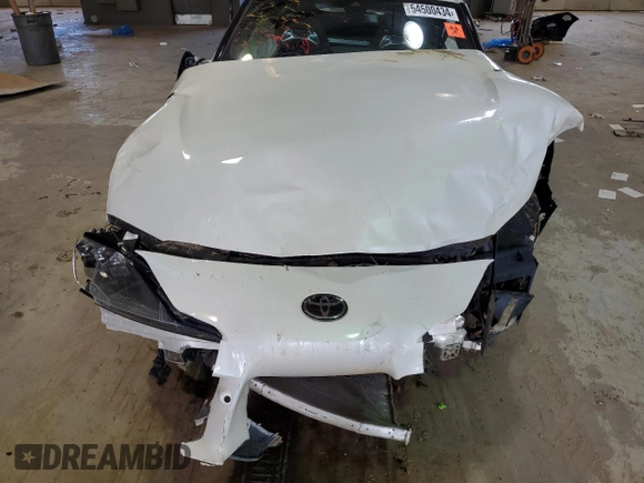 2023 Toyota GR Supra 3.0 with VIN WZ1DB0G08PW058285, listed as a Copart auction lot 54500434 with 0 mi miles and Salvage Title. Bid and sale history available at carsss.com. Image 11.