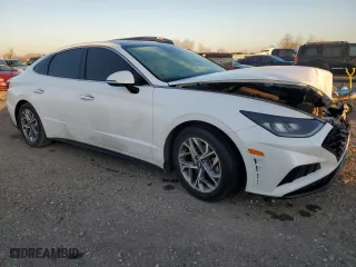 2021 Hyundai Sonata SEL with VIN 5NPEF4JA1MH081389, listed as a Copart auction lot 48718175 with 70,796 mi miles and Salvage Title. Bid and sale history available at carsss.com. Image 4.