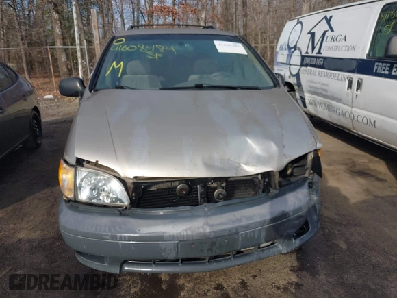 2001 Toyota Sienna CE with VIN 4T3ZF19C91U351141, listed as a IAAI auction lot 41608484 with 325,657 mi miles. Bid and sale history available at carsss.com. Image 13.