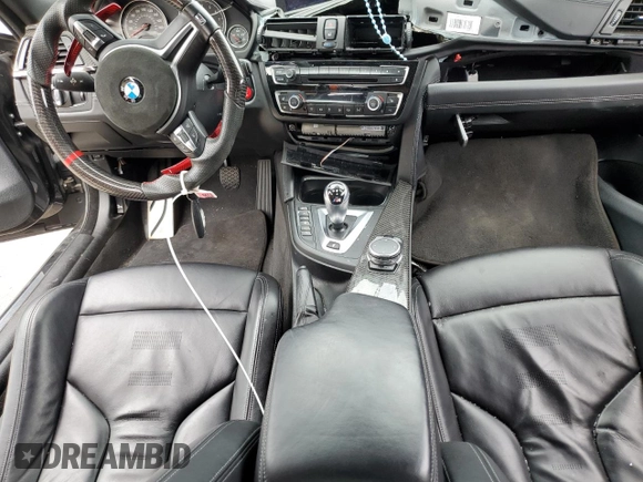 2015 BMW M4 with VIN WBS3R9C59FK330840, listed as a Copart auction lot 58437333 with 0 mi miles. Bid and sale history available at carsss.com. Image 8.
