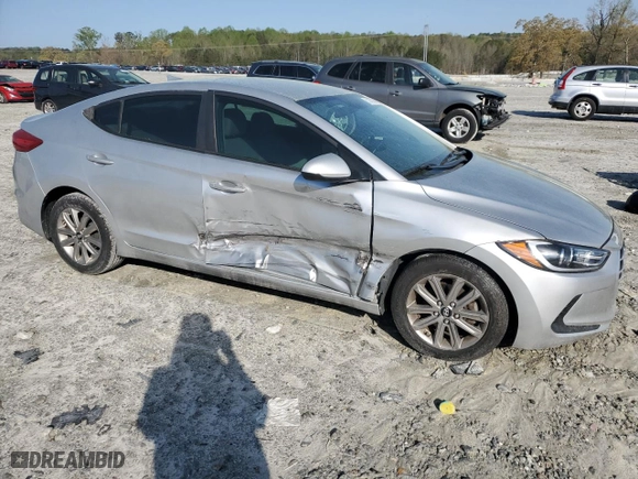 2017 Hyundai Elantra SE with VIN 5NPD74LF7HH048596, listed as a Copart auction lot 51341945 with 91,149 mi miles and Salvage Title. Bid and sale history available at carsss.com. Image 4.