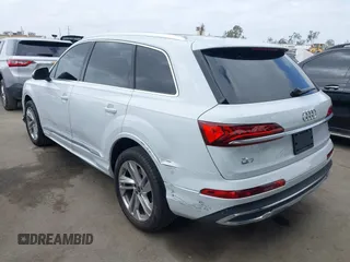 2023 Audi Q7 Premium Plus with VIN WA1LXBF73PD005733, listed as a IAAI auction lot 42229125 with 42,381 mi miles and . Bid and sale history available at DreamBid. Image 3.