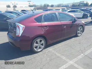 2013 Toyota Prius One with VIN JTDKN3DU9D5625482, listed as a IAAI auction lot 41097664 with 208,416 mi miles. Bid and sale history available at carsss.com. Image 4.