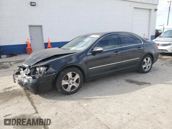 2008 Acura RL Technology with VIN JH4KB16608C000125, listed as a Copart auction lot 89152445 with 158,681 mi miles and Salvage Title. Bid and sale history available at DreamBid. Image 1.