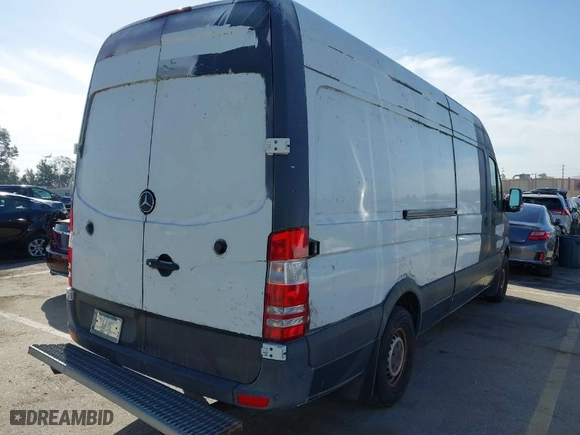 2013 Mercedes-Benz Sprinter Cargo Vans with VIN WD3PE8CC8D5742900, listed as a IAAI auction lot 41764698 with 310,185 mi miles. Bid and sale history available at carsss.com. Image 4.