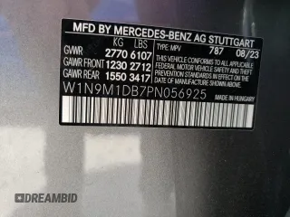 2023 Mercedes-Benz EQB 350 z VIN W1N9M1DB7PN056925, wystawiony jako Copart lot #79212083 z przebiegiem 1 274 mil mil oraz . Historia ofert i sprzedaży dostępna na DreamBid. Obrazek 14.
