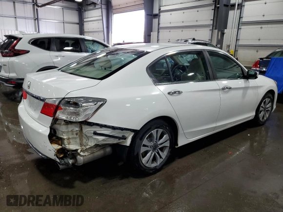 2013 Honda Accord LX z VIN 1HGCR2F32DA221181, wystawiony jako Copart lot #57628065 z przebiegiem 159 040 mil mil oraz Szkoda całkowita • Salvage title. Historia ofert i sprzedaży dostępna na DreamBid. Obrazek 3.