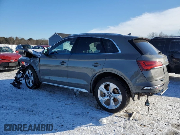 2023 Audi Q5 S line Premium Plus with VIN WA1EAAFY2P2180824, listed as a Copart auction lot 41859325 with 28,491 mi miles and Salvage Title. Bid and sale history available at carsss.com. Image 2.