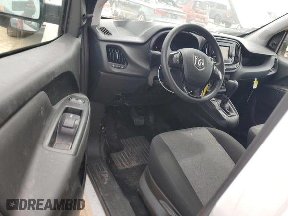 2022 Ram ProMaster City Cargo Tradesman with VIN ZFBHRFAB4N6Y48546, listed as a Copart auction lot 50493215 with 21,531 mi miles and Salvage title. Bid and sale history available at DreamBid. Image 8.