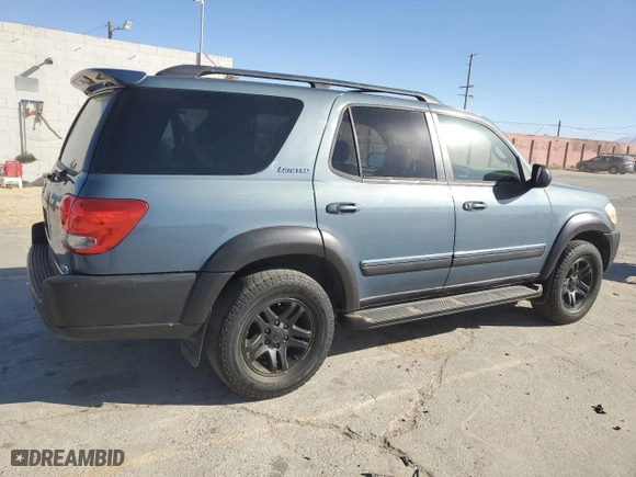 2006 Toyota Sequoia Limited with VIN 5TDZT38A66S281899, listed as a Copart auction lot 89157595 with 219,202 mi miles and Clean Title. Bid and sale history available at carsss.com. Image 3.