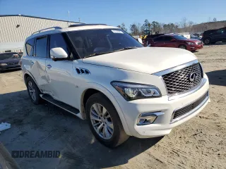 2017 Infiniti QX80 z VIN JN8AZ2NF0H9640689, wystawiony jako Copart lot #41793585 z przebiegiem 176 473 mil mil oraz Szkoda całkowita • Salvage title. Historia ofert i sprzedaży dostępna na DreamBid. Obrazek 4.