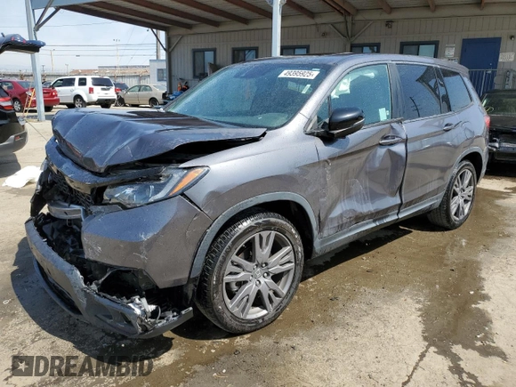 2021 Honda Passport EX-L with VIN 5FNYF7H58MB004010, listed as a Copart auction lot 49395925 with 45,864 mi miles and Salvage Title. Bid and sale history available at DreamBid. Image 1.