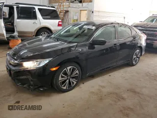 2016 Honda Civic EX-T with VIN 19XFC1F45GE002250, listed as a Copart auction lot 52505595 with 77,019 mi miles and Salvage title. Bid and sale history available at DreamBid. Image 1.