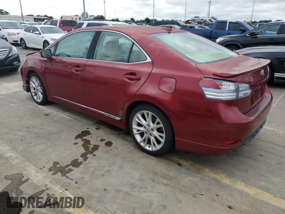 2011 Lexus HS 250h z VIN JTHBB1BA2B2047678, wystawiony jako Copart lot #74607724 z przebiegiem Nie podano mil oraz Nie do naprawy • Non repairable. Historia ofert i sprzedaży dostępna na DreamBid. Obrazek 2.