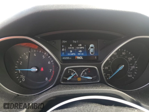 2018 Ford Focus SE with VIN 1FADP3F2XJL219643, listed as a Copart auction lot 58349005 with 40,288 mi miles and Salvage title. Bid and sale history available at DreamBid. Image 9.