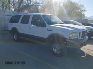 2003 Ford Excursion Eddie Bauer with VIN 1FMSU45PX3EB55961, listed as a IAAI auction lot 42024840 with 284,158 mi miles and . Bid and sale history available at DreamBid. Image 1.