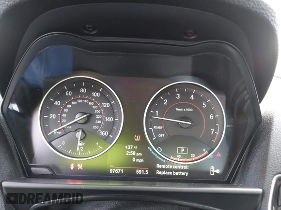 2016 BMW 2 Series M235i with VIN WBA1J7C54GV359301, listed as a IAAI auction lot 41186271 with 97,671 mi miles. Bid and sale history available at carsss.com. Image 7.