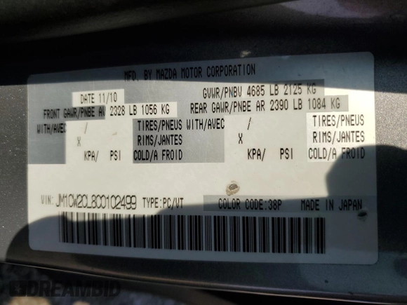 2012 Mazda 5 Touring с VIN JM1CW2CL8C0102499, выставлен на аукционе Copart как лот 61936955 с пробегом 229 262 миль миль и Чистый • Clean title. История ставок и продаж доступна на DreamBid. Изображение 13.