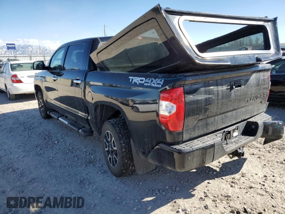 2021 Toyota Tundra Platinum with VIN 5TFAY5F16MX021555, listed as a Copart auction lot 46720185 with 136,112 mi miles and Salvage title. Bid and sale history available at DreamBid. Image 2.