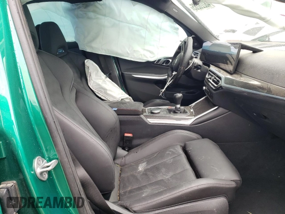 2023 BMW M3 with VIN WBS53AY06PFP08079, listed as a Copart auction lot 48228285 with 9,869 mi miles and Salvage title. Bid and sale history available at DreamBid. Image 7.