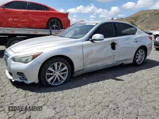 2015 Infiniti Q50 Premium z VIN JN1BV7AP6FM346086, wystawiony jako Copart lot #56973025 z przebiegiem 97 463 mil mil oraz Szkoda całkowita • Salvage title. Historia ofert i sprzedaży dostępna na DreamBid. Obrazek 1.