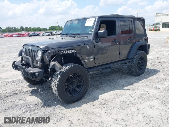 2018 Jeep Wrangler Unlimited Sport with VIN 1C4BJWDG4JL814233, listed as a IAAI auction lot 42112347 with 104,113 mi miles and . Bid and sale history available at DreamBid. Image 17.