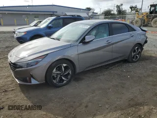 2023 Hyundai Elantra Limited z VIN KMHLN4AJ5PU083968, wystawiony jako Copart lot #51523315 z przebiegiem 75 345 mil mil oraz Szkoda całkowita • Salvage title. Historia ofert i sprzedaży dostępna na DreamBid. Obrazek 1.