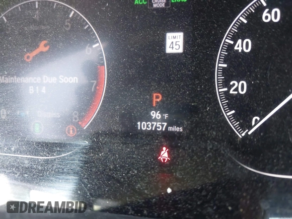 2020 Honda Accord EX with VIN 1HGCV1F40LA031912, listed as a IAAI auction lot 42580982 with 103,757 mi miles and . Bid and sale history available at DreamBid. Image 16.