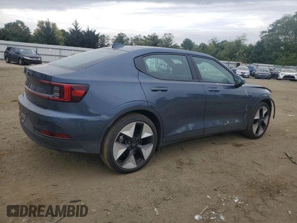 2024 Polestar 2 with VIN YSMFD3KA6RL228784, listed as a Copart auction lot 71794444 with 1,085 mi miles and Salvage Title. Bid and sale history available at carsss.com. Image 3.