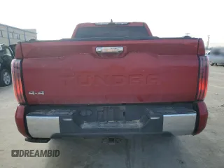 2022 Toyota Tundra 1794 Edition with VIN 5TFMA5DB6NX014927, listed as a Copart auction lot 43013915 with 67,289 mi miles and Salvage title. Bid and sale history available at DreamBid. Image 6.
