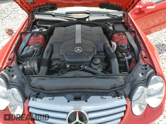2003 Mercedes-Benz SL 500 with VIN WDBSK75F83F020313, listed as a Copart auction lot 60667045 with 43,119 mi miles and Clean title. Bid and sale history available at DreamBid. Image 11.