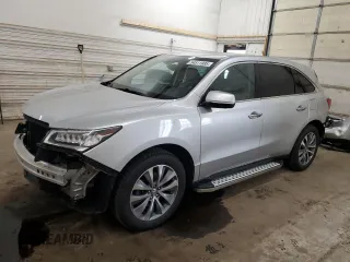 2014 Acura MDX Tech Pkg with VIN 5FRYD4H46EB015910, listed as a Copart auction lot 54511985 with 97,707 mi miles and Salvage Title. Bid and sale history available at carsss.com. Image 1.