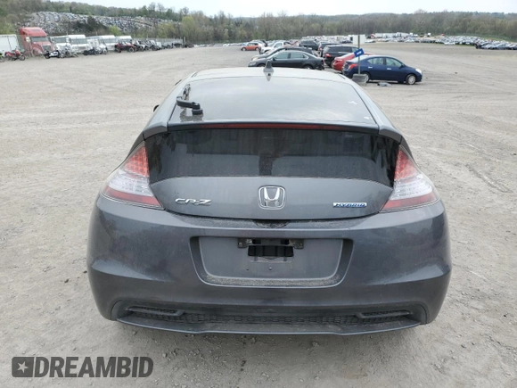 2013 Honda CR-Z with VIN JHMZF1D49DS000435, listed as a Copart auction lot 54651855 with 181,444 mi miles and Salvage Title. Bid and sale history available at carsss.com. Image 6.