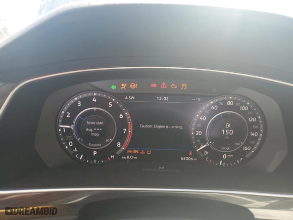 2018 Volkswagen Tiguan SEL Premium with VIN 3VV4B7AX3JM189842, listed as a Copart auction lot 46127405 with 55,006 mi miles and Salvage Title. Bid and sale history available at carsss.com. Image 9.