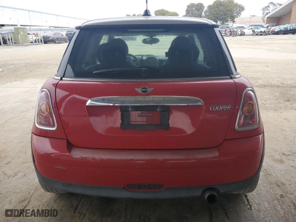 2010 MINI Cooper Hardtop with VIN WMWMF3C52ATZ63438, listed as a Copart auction lot 54424245 with 107,201 mi miles and Clean Title. Bid and sale history available at carsss.com. Image 6.