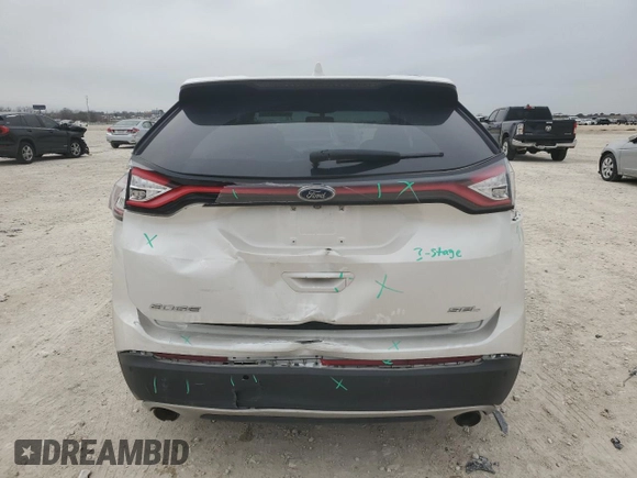2015 Ford Edge SEL with VIN 2FMTK3J87FBC27296, listed as a Copart auction lot 45955775 with 157,480 mi miles and Salvage Title. Bid and sale history available at carsss.com. Image 6.