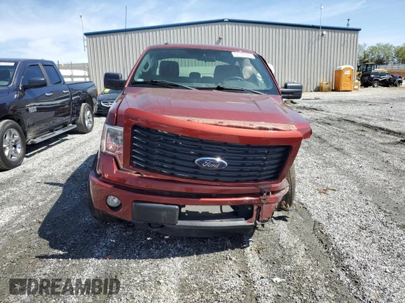 2014 Ford F-150 XL with VIN 1FTFX1EF8EKF03215, listed as a Copart auction lot 51165935 with 84,650 mi miles and Salvage Title. Bid and sale history available at carsss.com. Image 5.