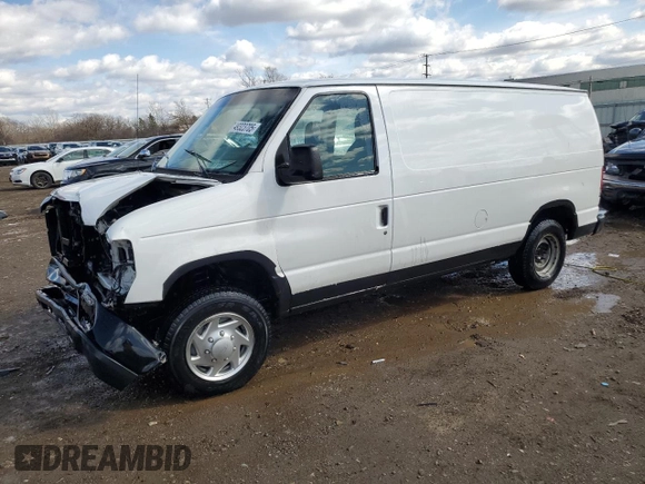 2009 Ford Econoline Cargo Commercial with VIN 1FTNE14W39DA74322, listed as a Copart auction lot 49323705 with 300,811 mi miles and Salvage Title. Bid and sale history available at DreamBid. Image 1.