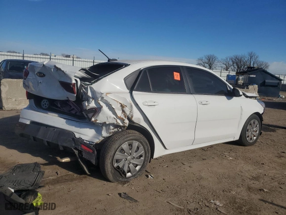 2019 Kia Rio S with VIN 3KPA24AB6KE216130, listed as a Copart auction lot 87728885 with NaN miles and Salvage Title. Bid and sale history available at carsss.com. Image 3.