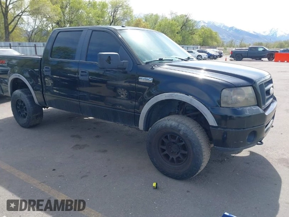 2008 Ford F-150 XLT with VIN 1FTPW14V28FC26851, listed as a IAAI auction lot 42055576 with 156,119 mi miles. Bid and sale history available at carsss.com. Image 1.