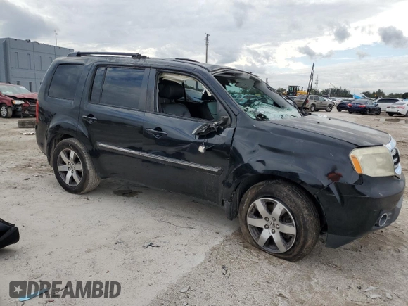 2013 Honda Pilot Touring with VIN 5FNYF3H92DB003706, listed as a Copart auction lot 42367225 with Not Provided miles and Salvage Title. Bid and sale history available at DreamBid. Image 4.