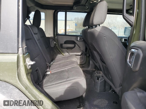 2022 Jeep Wrangler Unlimited Sport S with VIN 1C4HJXDG2NW151250, listed as a Copart auction lot 46073145 with 46,531 mi miles and Salvage Title. Bid and sale history available at carsss.com. Image 11.