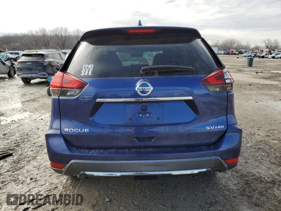 2017 Nissan Rogue SV with VIN KNMAT2MV4HP580269, listed as a Copart auction lot 45272165 with 112,237 mi miles and Salvage Title. Bid and sale history available at carsss.com. Image 6.