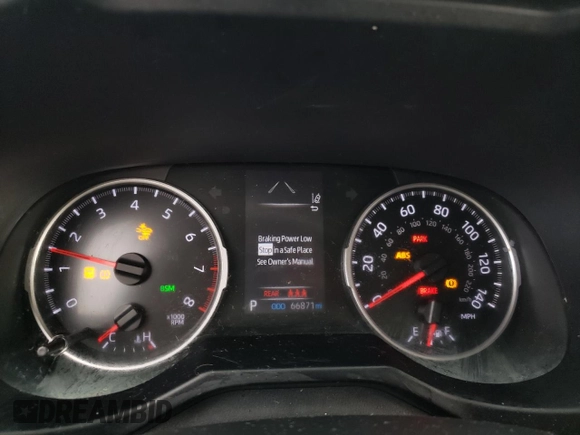 2021 Toyota RAV4 LE with VIN 2T3G1RFVXMW152811, listed as a Copart auction lot 45345095 with 66,871 mi miles and Salvage Title. Bid and sale history available at carsss.com. Image 9.