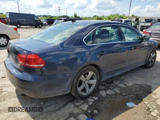 2013 Volkswagen Passat SE with VIN 1VWBP7A35DC087692, listed as a Copart auction lot 62236985 with 195,921 mi miles and Salvage title. Bid and sale history available at DreamBid. Image 3.