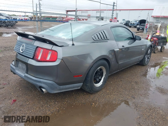 2011 Ford Mustang GT with VIN 1ZVBP8CF8B5148094, listed as a IAAI auction lot 41901160 with 161,658 mi miles. Bid and sale history available at carsss.com. Image 4.